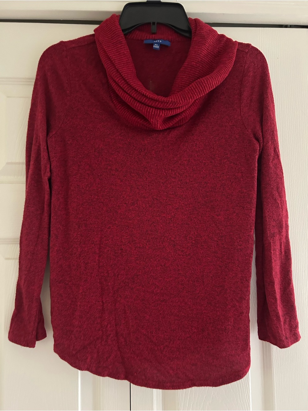 Apt. 9 Red Cowl Neck Sweater